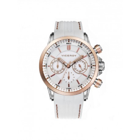 VICEROY WOMEN'S WHITE COPPERED WATCH-47824-97