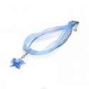 VICEROY BLUE FLOWER SILVER NECKLACE-1061C000-93